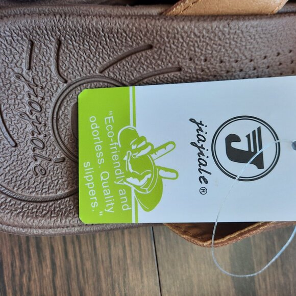 NWT Jiajiale Women's Fashion Orthodic Flip Flops size 7.5 - Picture 2 of 5